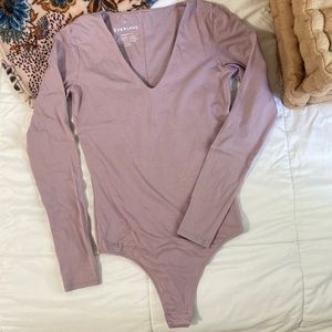 Everlane Supima V Neck Bodysuit
